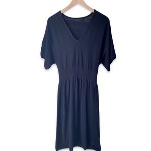 Daisy Fuentes Black Flutter Sleeve Dress